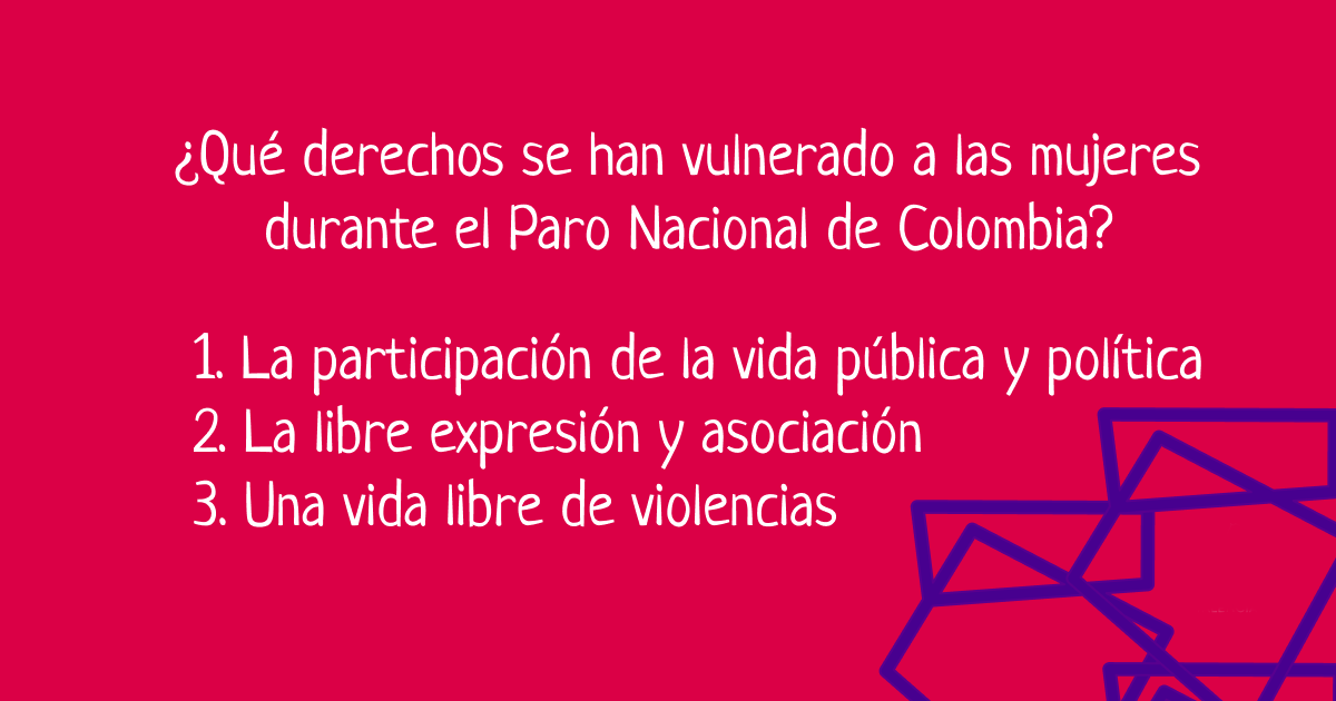 Los alarmantes actos de violencia basada en género durante el Paro Nacional en Colombia